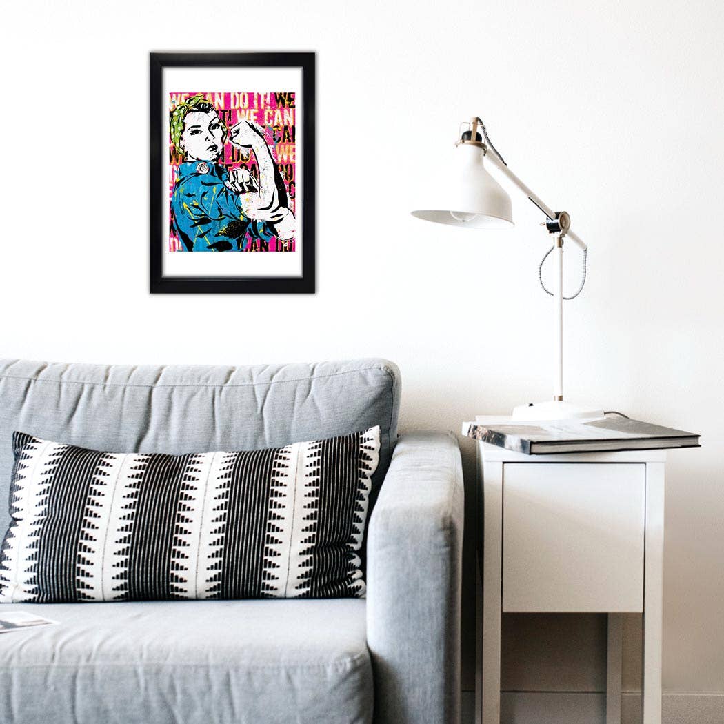 Rosie the Riveter We Can Do It! Art Print 12 x 18"
