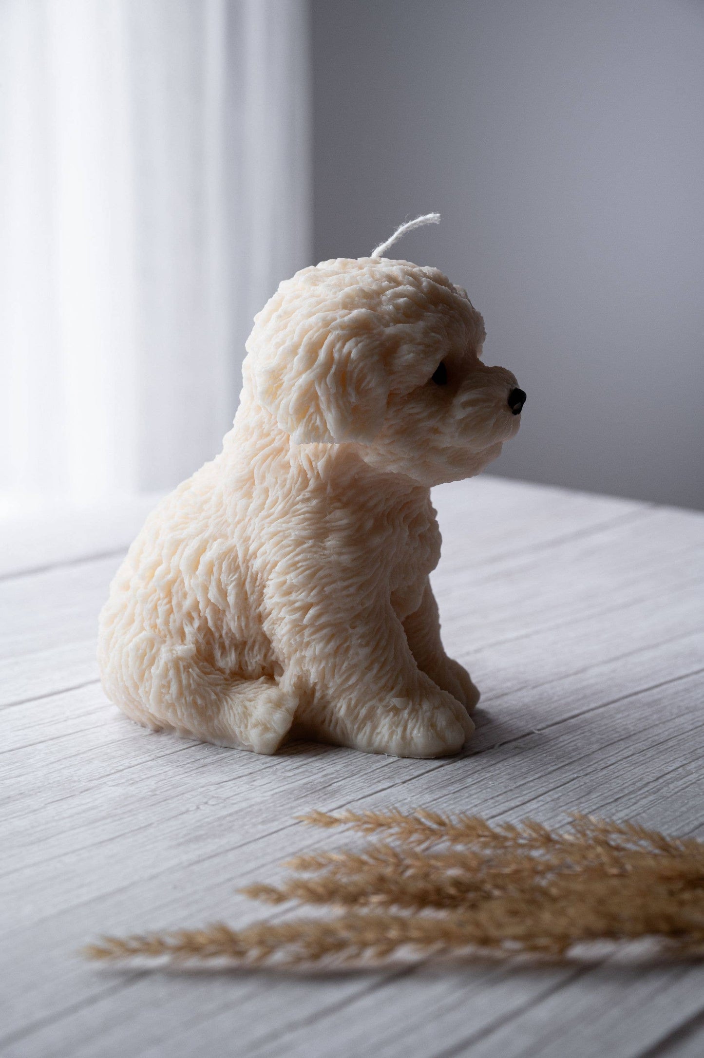 Dog Candle, Aesthetic Room Decor, Doggy Candle, Custom Scent - Vanilla