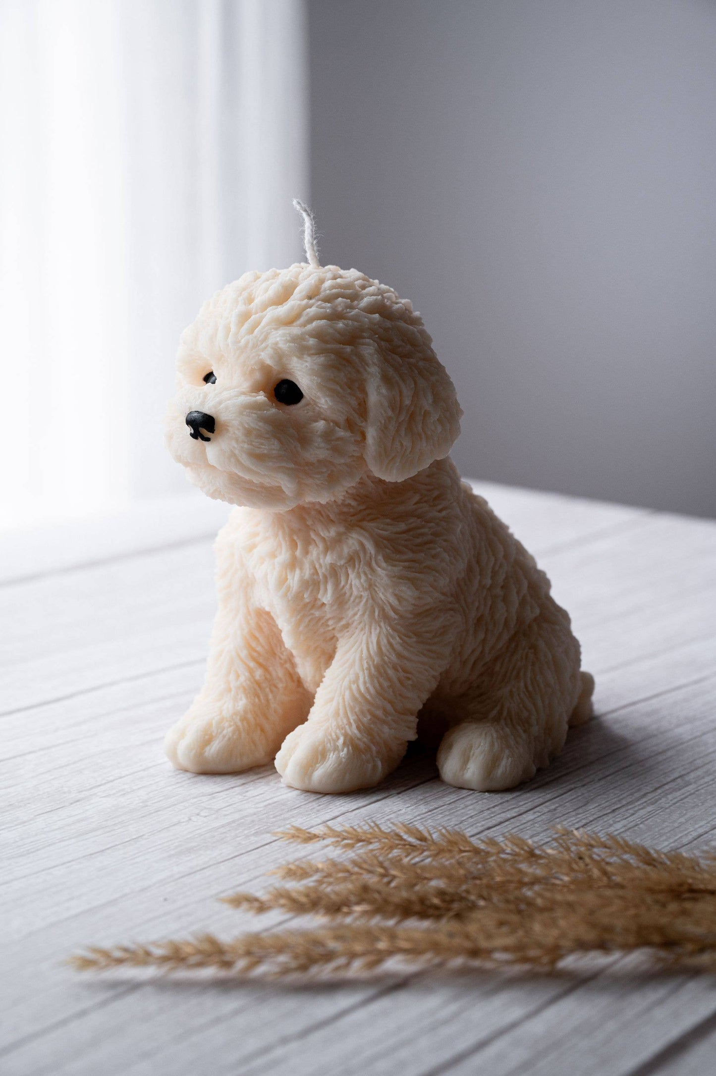 Dog Candle, Aesthetic Room Decor, Doggy Candle, Custom Scent - Vanilla