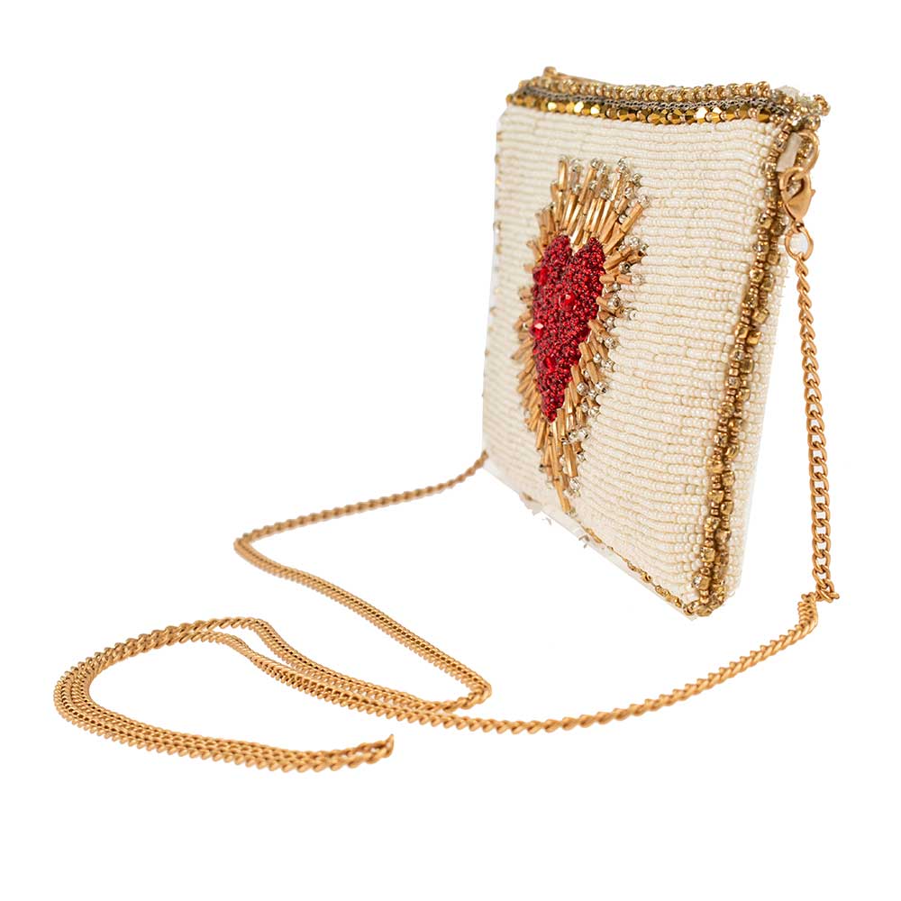 Mary Frances Accessories - Heart Burst Crossbody Phone Bag (pre-order)