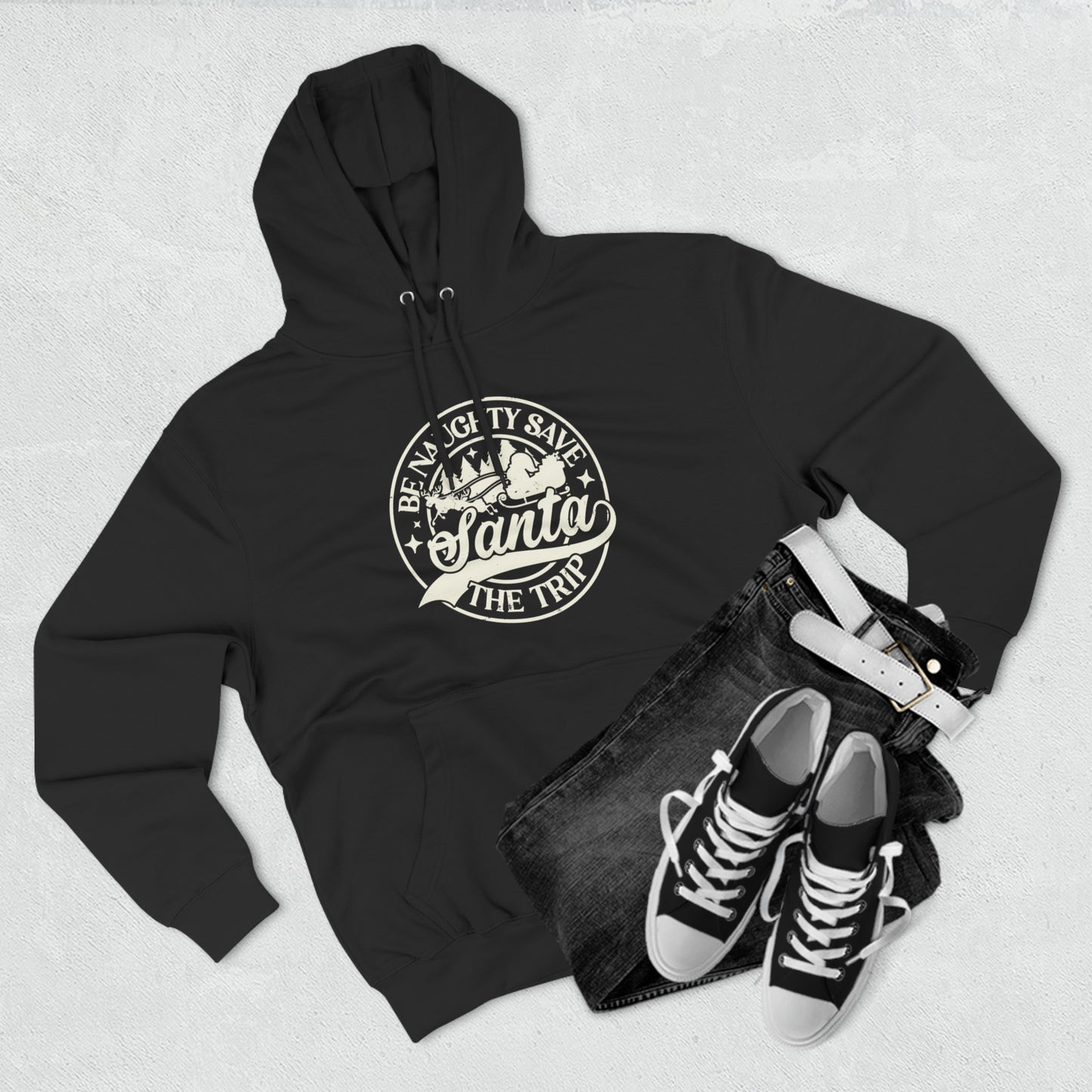 Save Santa the Trip Premium Pullover Hoodie