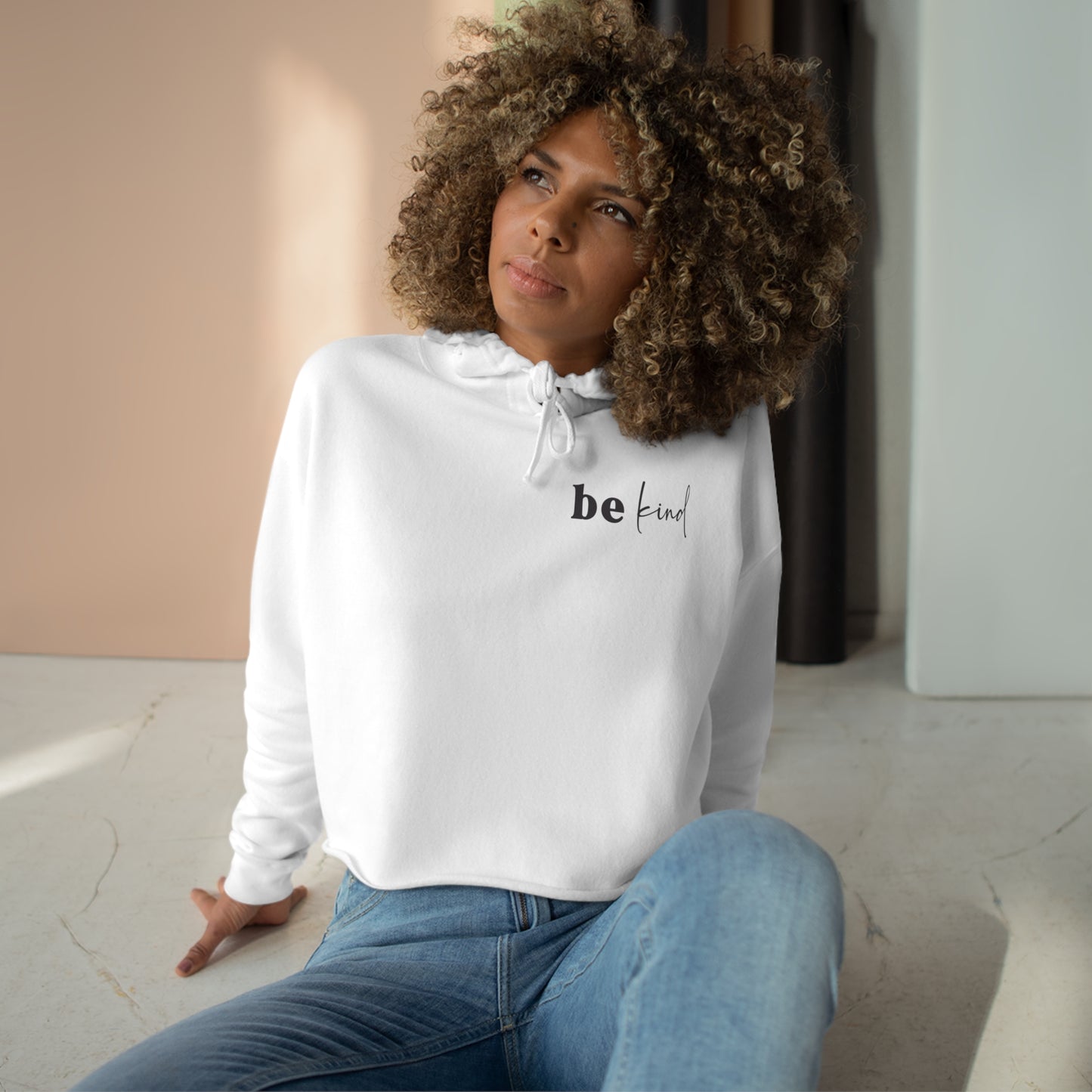 BeKind Crop Hoodie