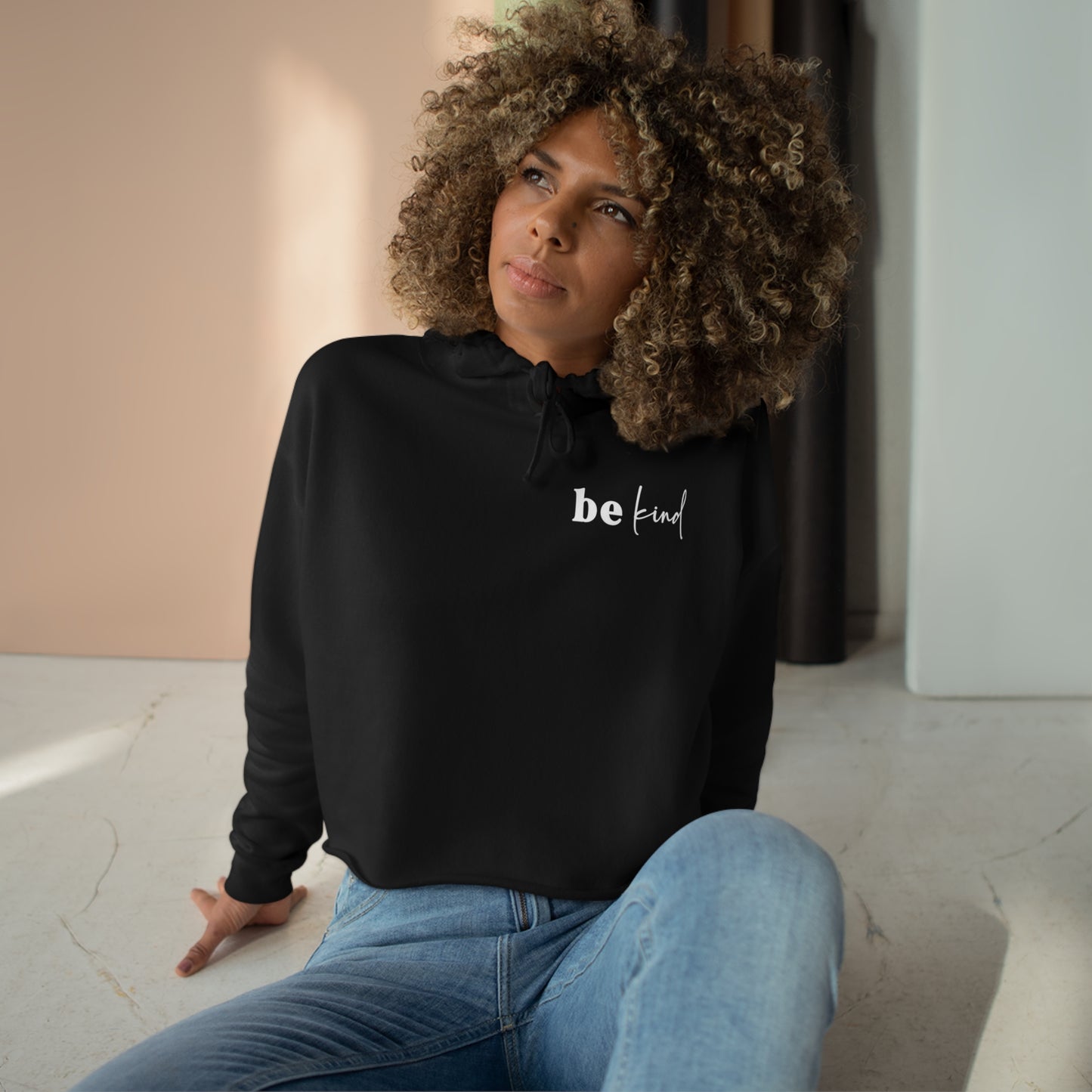 BeKind Crop Hoodie