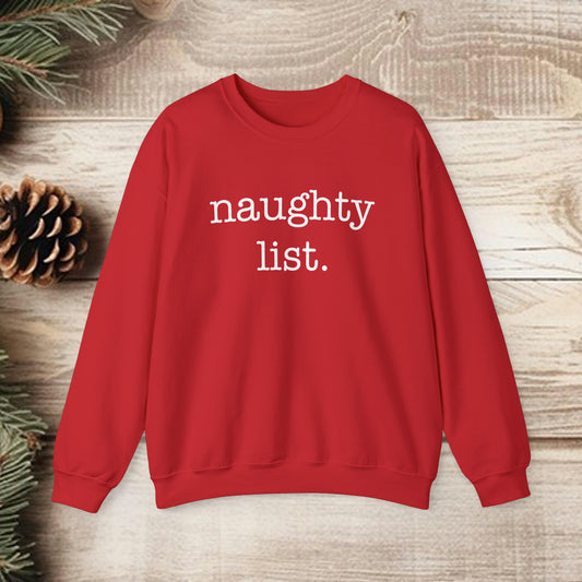 Naughty List Unisex Heavy Blend™ Crewneck Sweatshirt