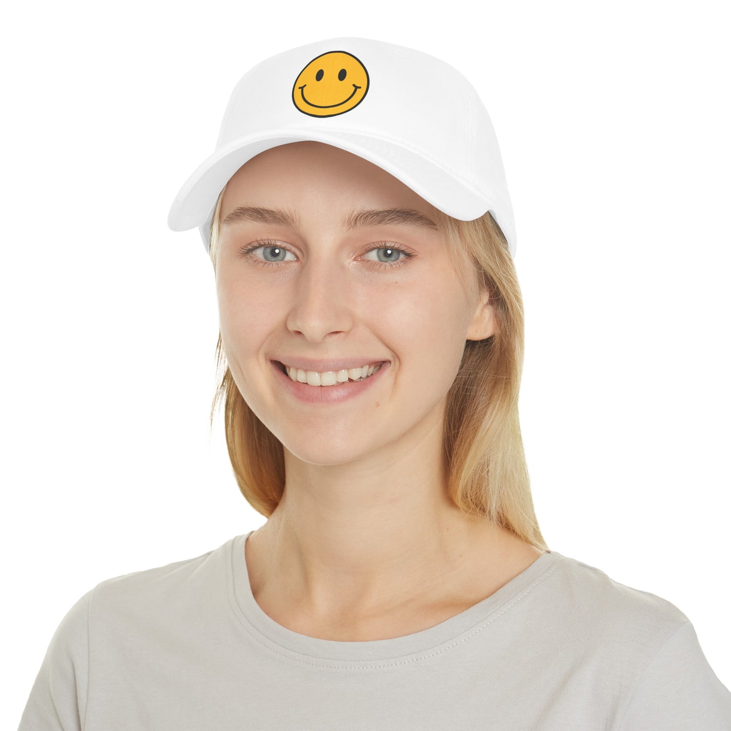 Smile Face Low Profile Baseball Cap