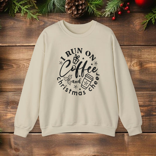 Coffee & Christmas Cheer Heavy Blend™ Crewneck Sweatshirt